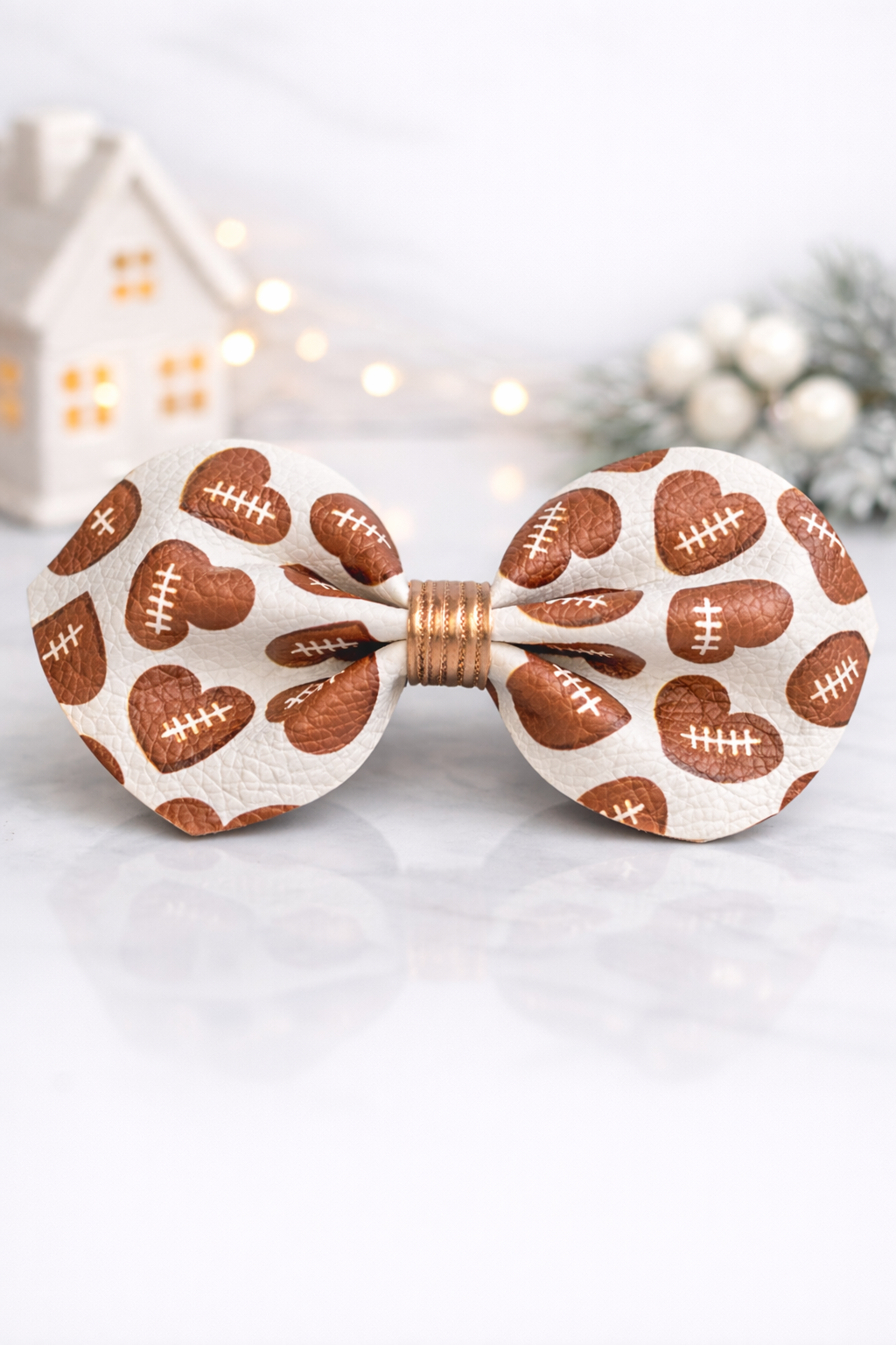 Football Love Bow