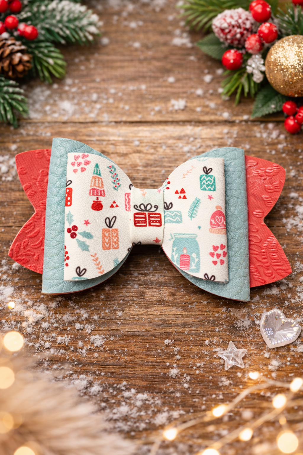 Cozy Christmas Icons Bow