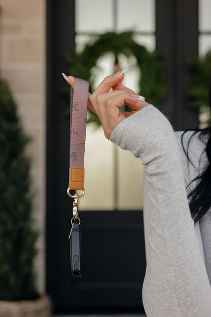 Mauve Meadow Wrist Lanyard