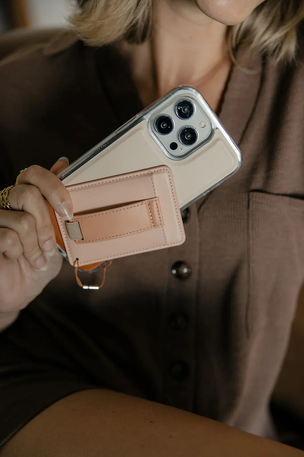 Creamsicle Color Block Magnetic Case and Wallet