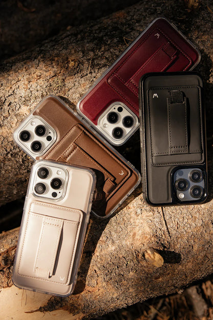 Almond Cream Magnetic Wallet