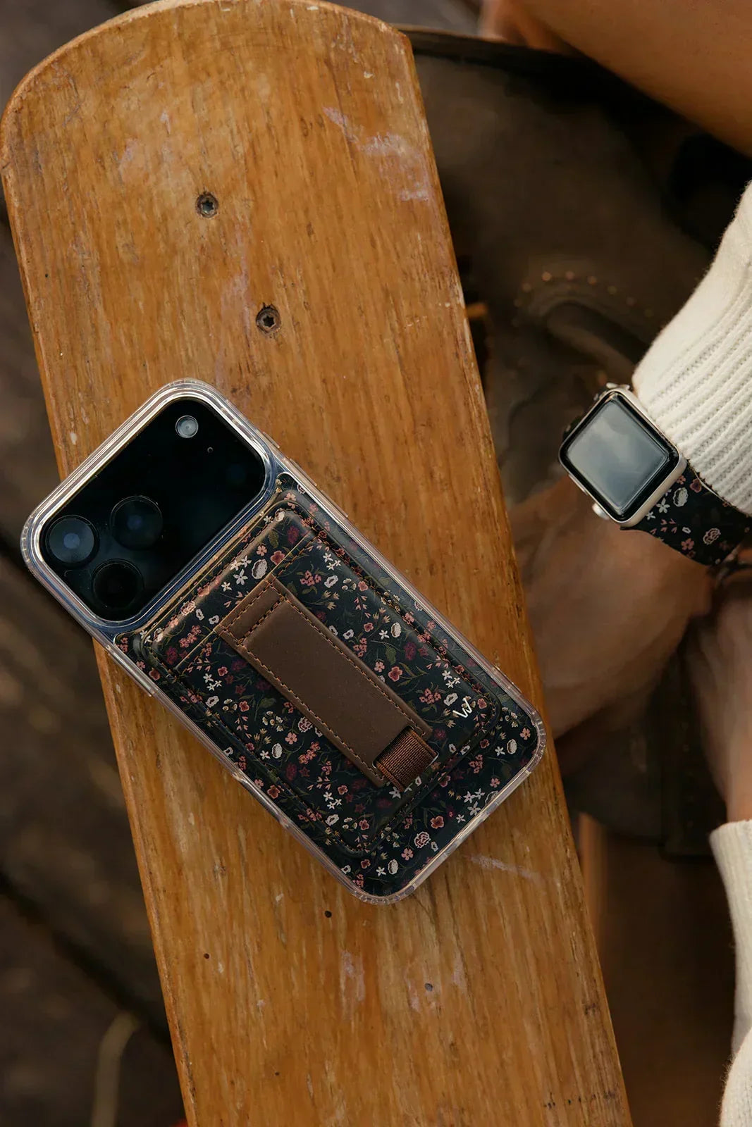 Twilight Blossom Magnetic Wallet