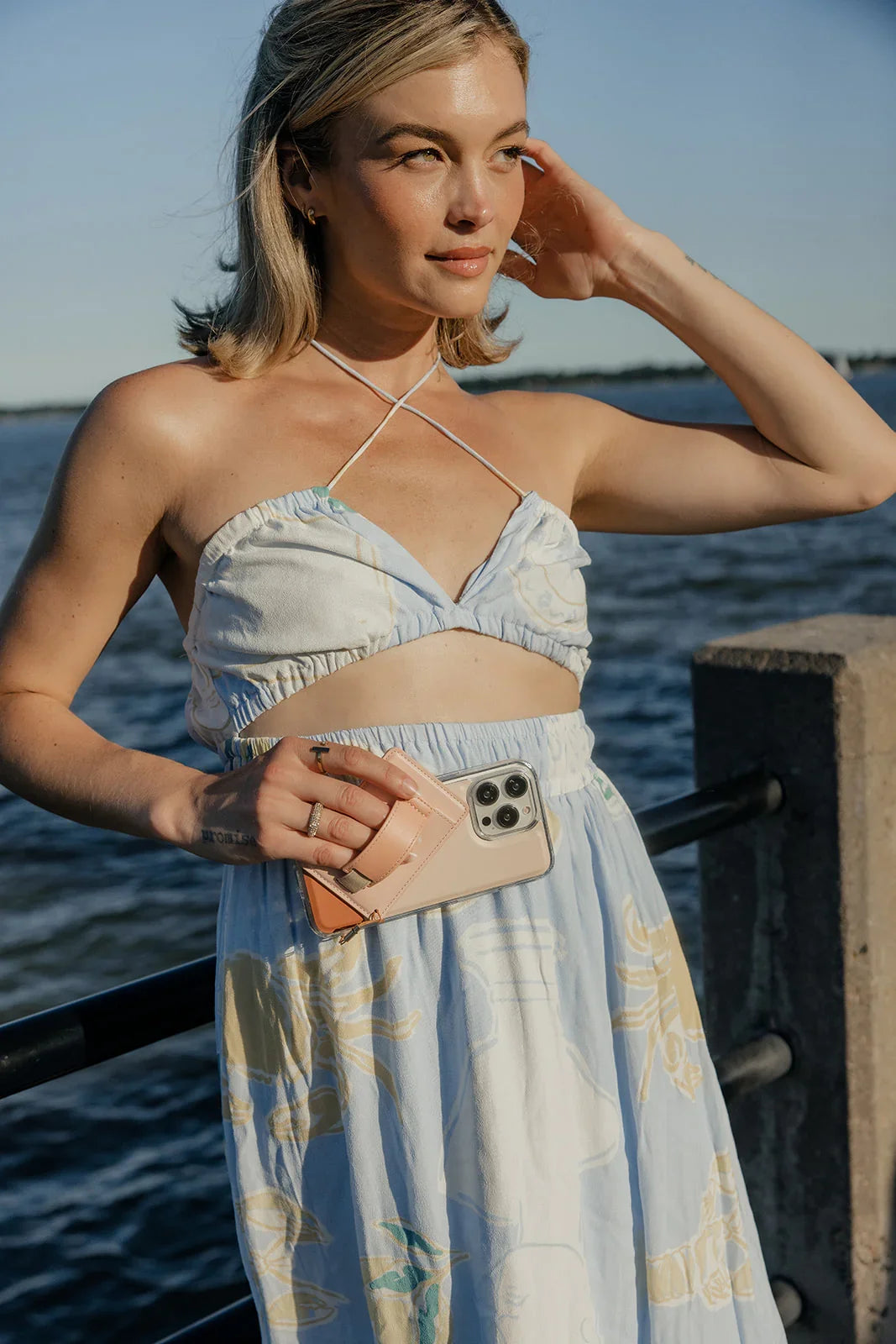 Creamsicle Color Block Magnetic Case and Wallet