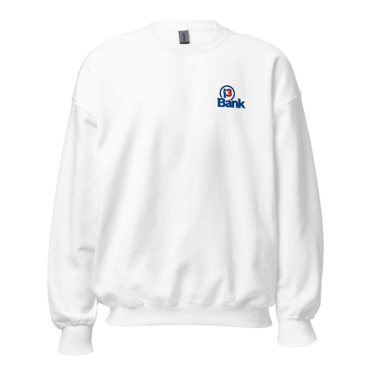 i3 Embroidered Crewneck Sweatshirt - White
