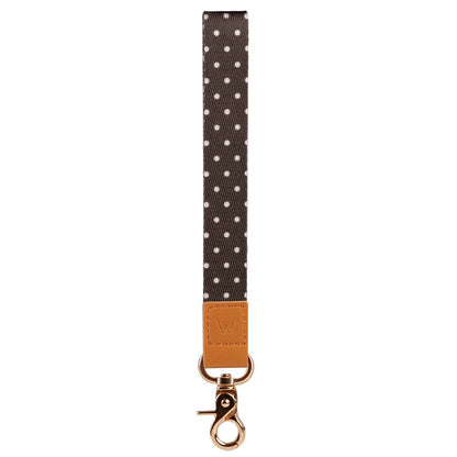 Cocoa Dot Wrist Lanyard