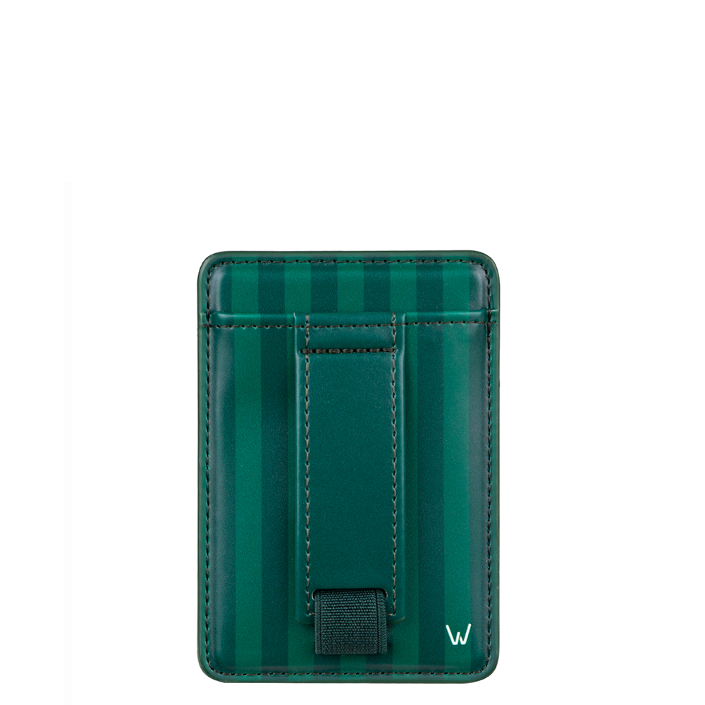 Evergreen Stripe Magnetic Wallet