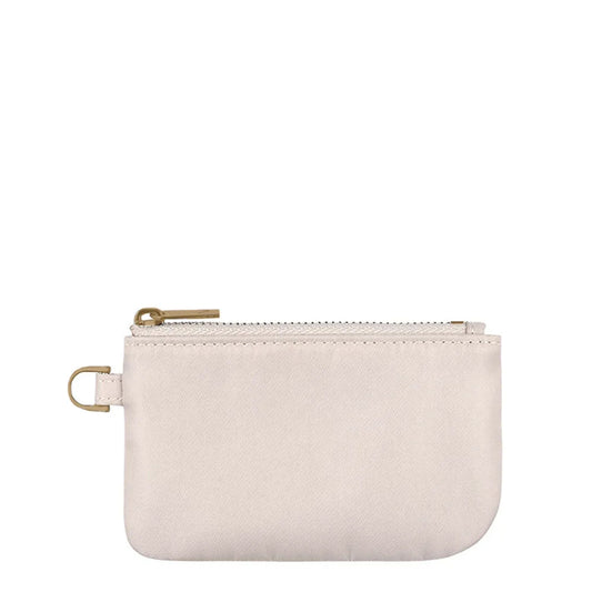 Cream Small Zipper Pouch