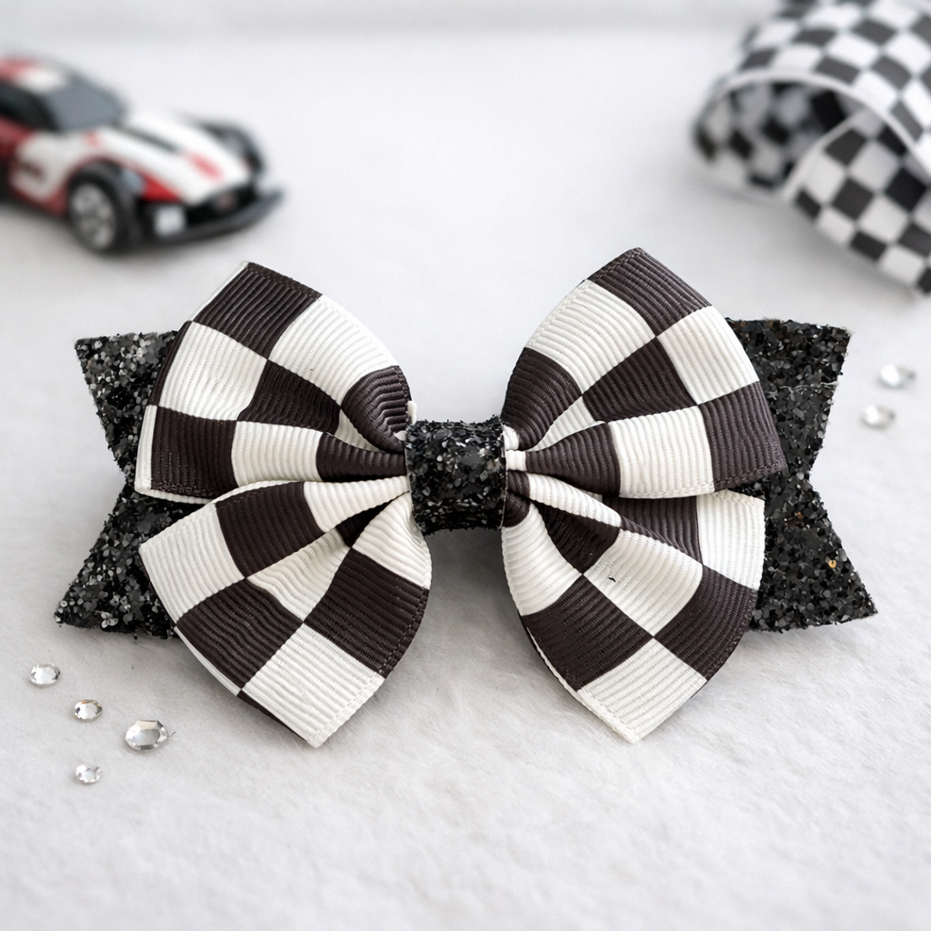 Checkered Flag Bow