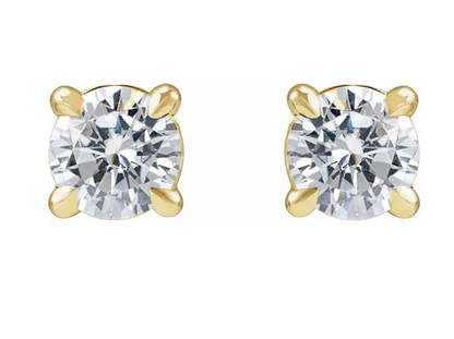 14K Gold 1/2 CTW Lab-Grown Diamond Stud Earrings