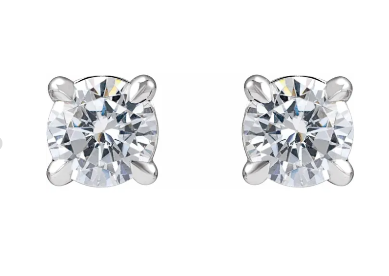 14K Gold 1/2 CTW Lab-Grown Diamond Stud Earrings