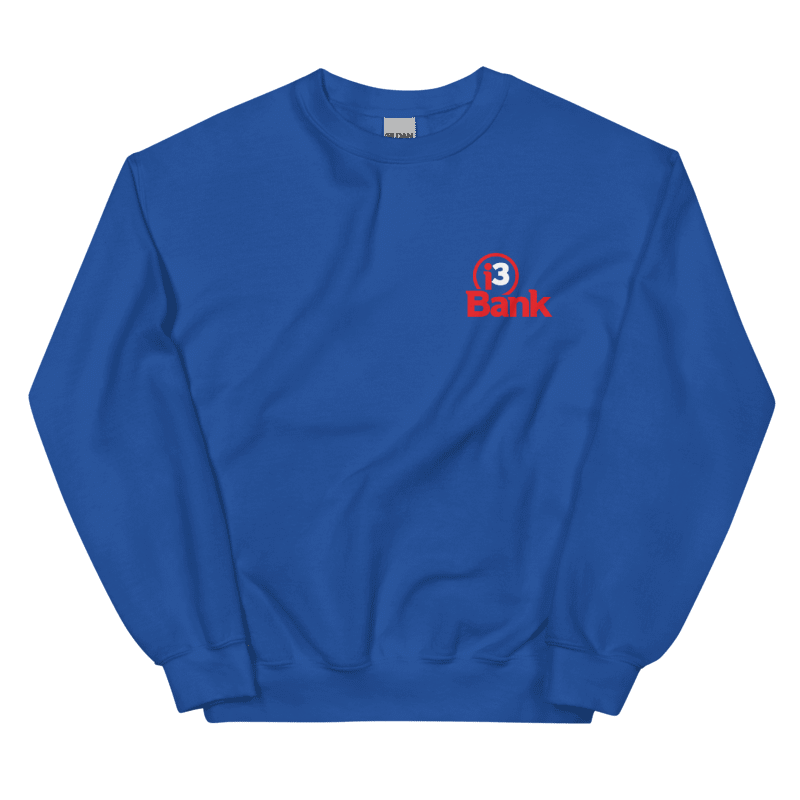 i3 Printed Crewneck Sweatshirt - Royal