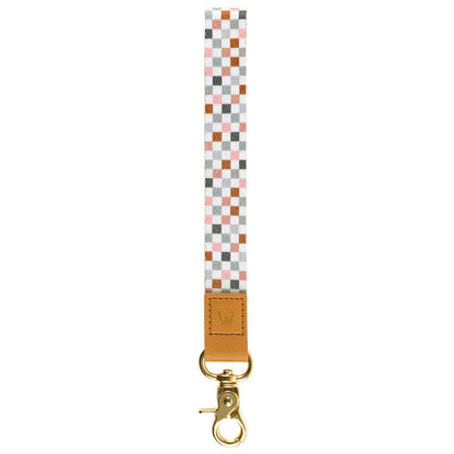 Coastal Check Wrist Lanyard