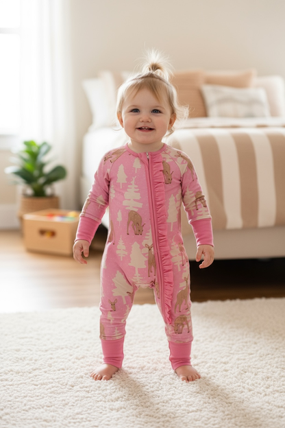 Christmas Tree Printed Baby Bodysuit