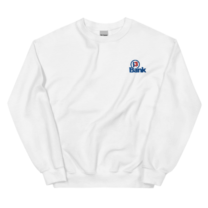 i3 Embroidered Crewneck Sweatshirt - White